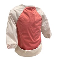 Smikkels bavoir à manches - rose - imperméable et durable