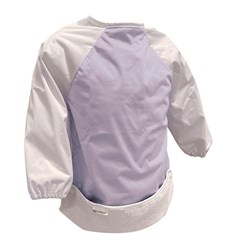 Smikkels bavoir à manches L - tablier imperméable lilas