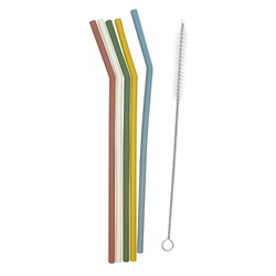 Smikkels pailles en silicone colorées réutilisables écologiques