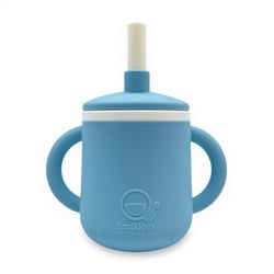 Smikkels siliconen kinderbeker met oren - blauwe drinkbeker - baby