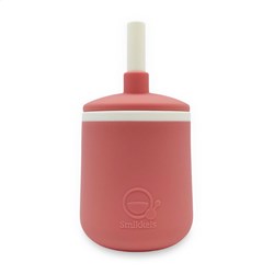 Smikkels siliconen kinderbeker roze - veilige oefenbeker baby peuter