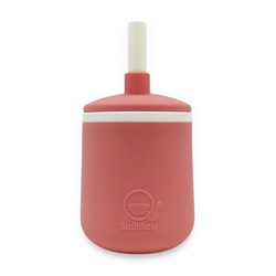 Smikkels gobelet enfant silicone rose - tasse d'apprentissage bébé