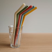 Smikkels - Pailles en silicone XL - Blanc - Pailles réutilisables pour smoothies-3