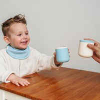 Smikkels - Siliconen kinderbekers (set) - Blauw-3