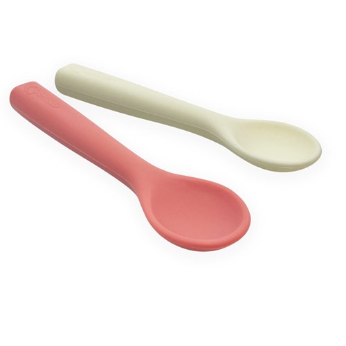 Smikkels - Siliconen lepeltjes (set) - Roze