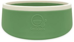 Smikkels bol pour enfants en silicone - vaisselle bébé vert - incassable