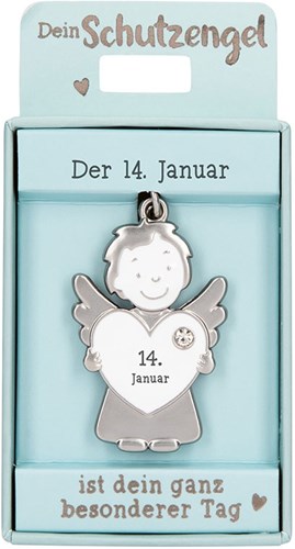 Depesche porte-clés ange gardien 14 janvier - porte-bonheur cadeau