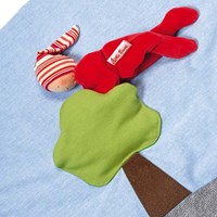 Käthe Kruse tapis d'éveil ville - tapis de jeu bébé doux 100x100 cm vert-3