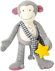 Käthe Kruse singe en peluche Carlo 35 cm gris - doudou tout doux