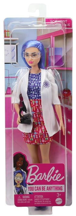 Barbie carrièrepop onderzoekster wetenschapper met accessoires pop