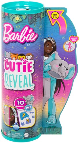 BEX Poupée Barbie Jungle Éléphant avec surprises et accessoires
