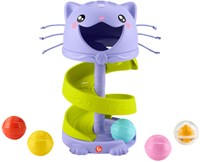 Fisher-Price ballentoren kattenspeelgoed voor peuters - kleurrijk en leerzaam