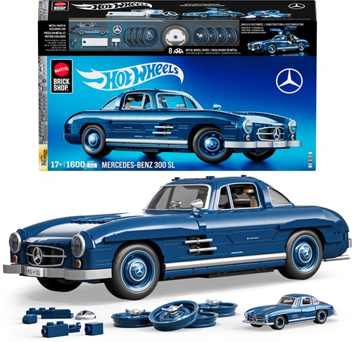 Hot Wheels bouwset Mercedes-Benz 300 SL - 1600 onderdelen - verzamelauto