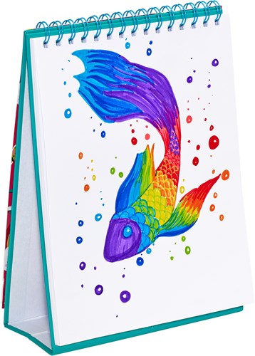 Ooly carnet de croquis Sugar Joy - carnet à dessin debout pailleté pour enfants-3