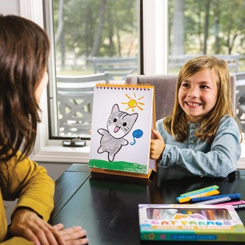 Ooly carnet de croquis Pets At Play - carnet à dessin debout pour enfants-3