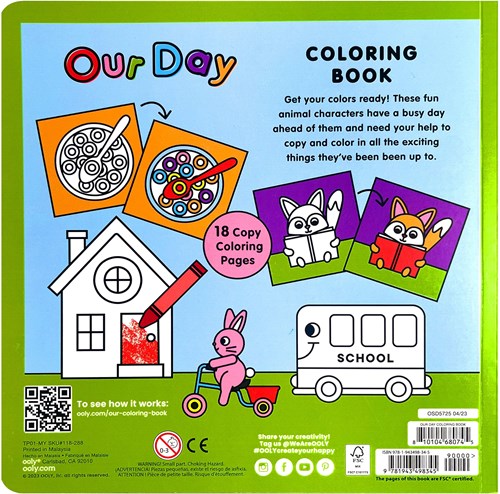Ooly kleurboek creatief inkleuren en tekenen - Our Day Copy Coloring Book-2
