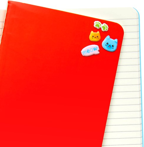 Ooly autocollants chats colorés Stickiville standard stickers puffy-3
