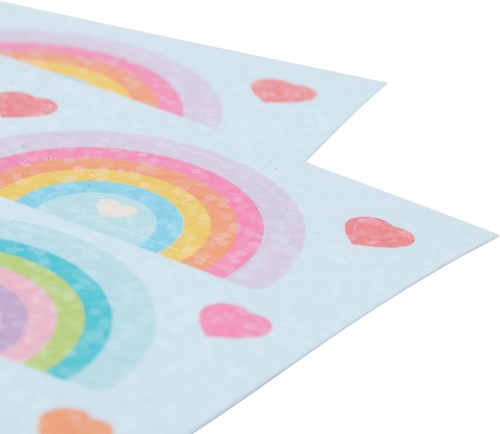 Ooly stickers Stickiville Skinny décoration amour arc-en-ciel-2
