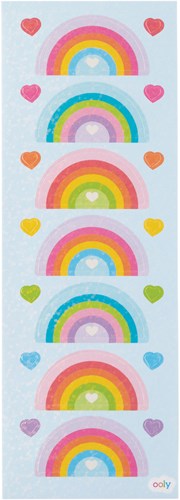Ooly stickers Stickiville Skinny décoration amour arc-en-ciel-3