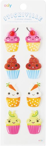 Ooly stickers Stickiville Skinny Happy Cupcakes décoration