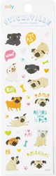 Ooly stickers Stickiville Skinny décoration carlin chien