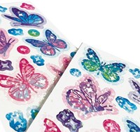 Ooly autocollants - Stickiville papillons fins avec paillettes-2