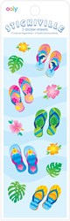 Ooly stickers Stickiville tongs skinny 2 feuilles papier