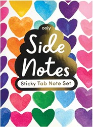 Ooly - Side Notes Sticky Notes Tab Sets - Rainbow Hearts