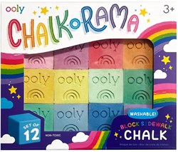 Ooly - Chalk-O-Rama Block Sidewalk Chalk (Set of 12)