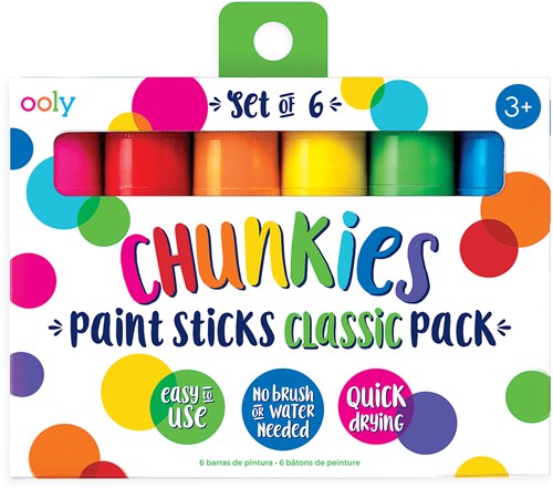 Ooly - Chunkies Verfstiften Classic Set - 6 Kleuren - Kinderen