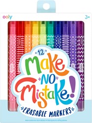 Ooly feutres Make No Mistake - marqueurs effaçables set 12 couleurs