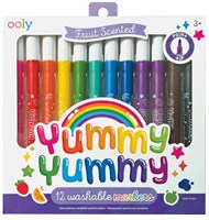 Ooly geurmarkerstiften Yummy Yummy - set van 12 kleurrijke fruitgeuren