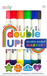 Ooly dubbelzijdige markers - set van 6 stuks met 12 kleuren