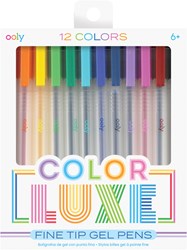 Ooly gelpennen - Color Luxe set van 12 kleuren - fijne punt