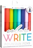 Ooly stylos plume Color Write - set de 8 stylos colorés pour l'écriture créative-2