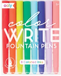 Ooly vulpennen Color Write - set van 8 kleurrijke vulpennen voor creatief schrijven