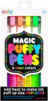 Ooly stylos néon - Magic Puffy Pens set de marqueurs 3D pour enfants-2