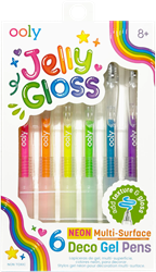 Ooly set de stylos gel - Jelly Gloss couleurs multi-surfaces