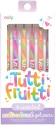 Ooly stylos gel Tutti Frutti - set de 6 stylos parfumés colorés