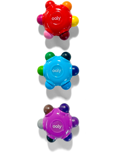 Ooly kleurkrijt ergonomisch grip set - 18 kleuren voor kinderen-3