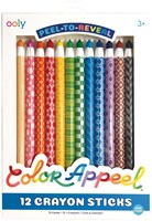 Ooly crayons de couleur Color Appeel - set de 12 crayons à peler