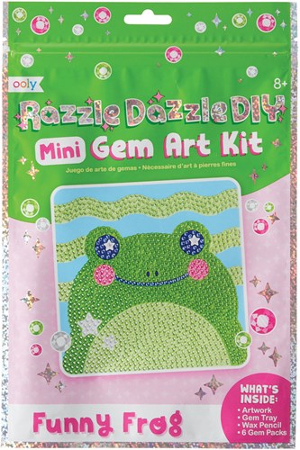 Ooly Razzle Dazzle Mini Gem Art Kit Funny Frog (Grenouille rigolote)