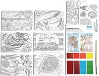 Ooly kit d'art aquarelle - peinture pour enfants et adultes - Ocean Paradise-3