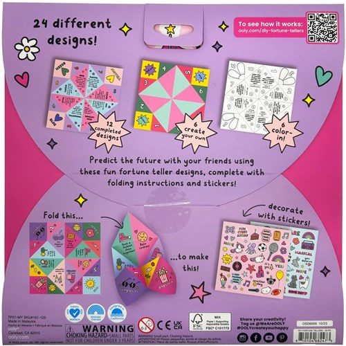Ooly kit créatif papier diseuses de bonne aventure - activité créative pour enfants-2