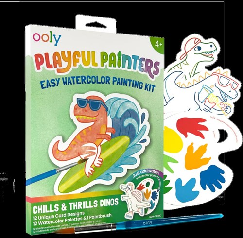 Ooly aquarelverfset speelgoed - Playful Painters dinosaurus schilderen-2