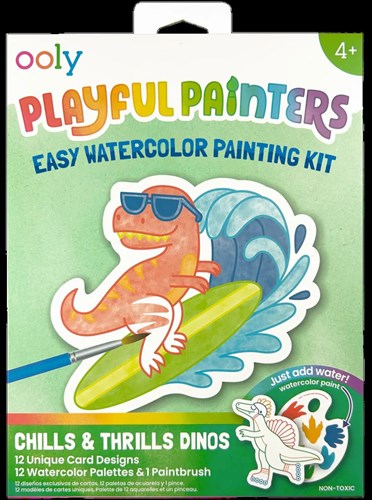 Ooly aquarelverfset speelgoed - Playful Painters dinosaurus schilderen