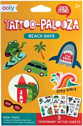 Ooly - Mini tijdelijke tattoos stranddagen - zomerse plaktattoos voor kinderen