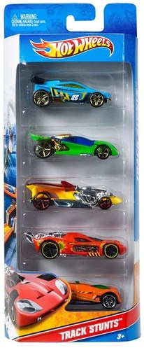 Hot Wheels cadeaupakket 5 auto's - speelgoedauto's met metaal