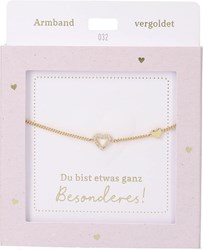 Depesche armband goud hartje vriendschap cadeau sieraden