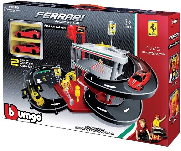 Burago 1:43 Ferrari Garage Planet Happy BE